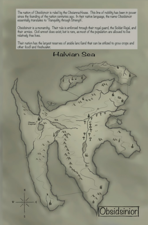 Map of Obsidsinoir