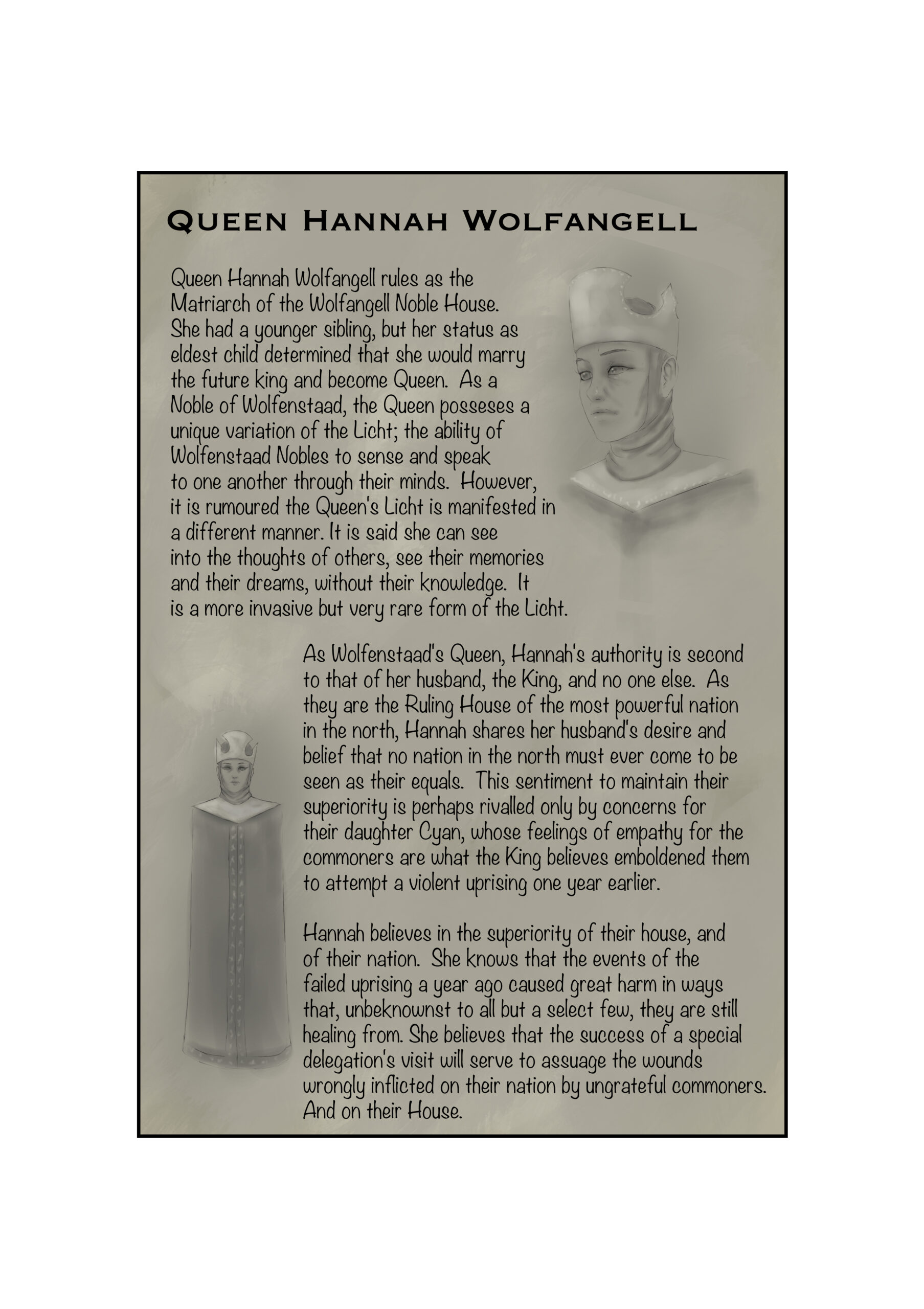 squall bio wolfenstaad queen copy